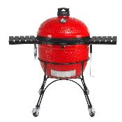 Kamado Joe Big Pack DISCOVERY (1Kamado Big2, 1 housse,1 grille en fonte, 1 planque en fonte, 1 pierre à pizza, 1 sac de charbon, 1 allume feux)