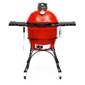 Kamado Joe Classic 2 Pack Discovery (1 demi grille en fonte, 1 demi plaque en fonte, 1 pierre à pizza et 1 sac de charbon)